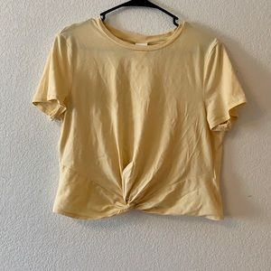 Twist-front Crop Top